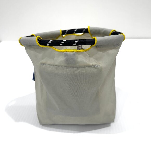 Ball & Chain Small Pouch Gray Yellow Cat Bird NEW - Picture 3 of 11